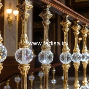 Premium Brass Crystal Railings for Decor CR-2091