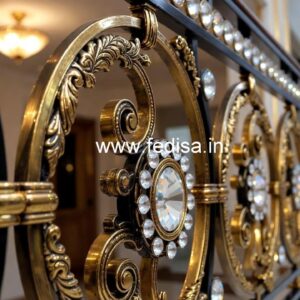 Premium Brass Crystal Railings for Home Design CR-2099