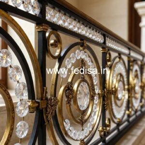 Best Brass Crystal Railing Ideas for Luxury Homes CR-2101