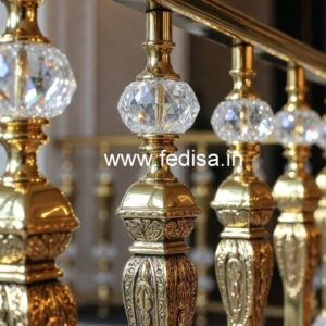 Premium Brass Crystal Railings for Modern Interiors CR-2105