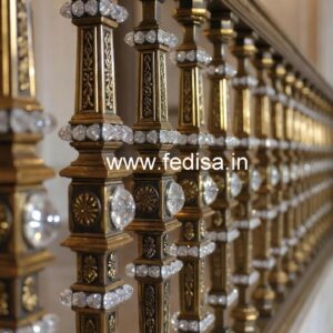 Elegant Brass Crystal Railings for Dream Homes CR-2112
