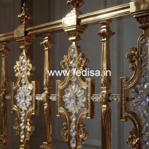 Premium Brass Crystal Railings for Stylish Interiors CR-2113