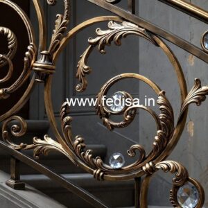 Stylish Brass Crystal Railings for Grand Homes CR-2116