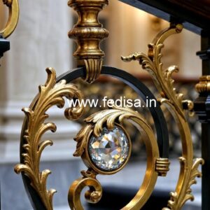 Premium Brass Crystal Railings for Classic Homes CR-2123