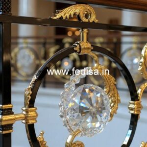 Premium Brass Crystal Railings for Design CR-2124