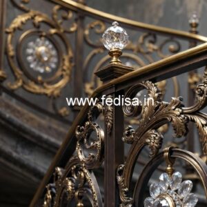 Luxury Brass Crystal Railing Design Ideas CR-2129