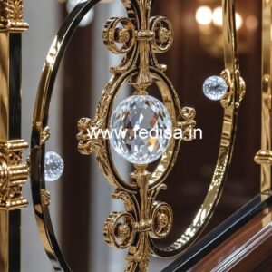 Classic Brass Crystal Railing Styles CR-2134