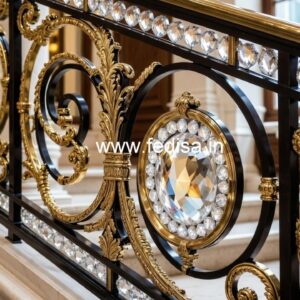 Stunning Brass Crystal Railing Inspiration CR-2136