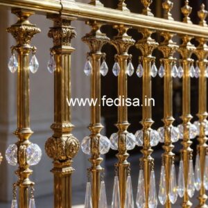 Handmade Brass Crystal Railing Designs CR-2139