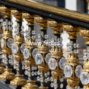 Modern Luxury Brass Crystal Railings CR-2141