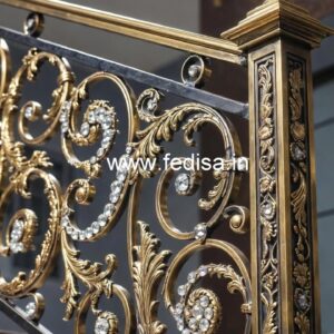 Royal Look Brass Crystal Railing Designs CR-2151