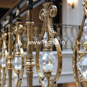 Luxury Interior Railings with Brass Crystal CR-2156