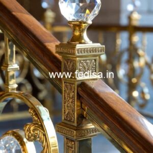 Brass Crystal Balcony Railing Ideas CR-2164