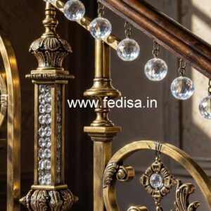 Fancy Brass Crystal Railing Designs CR-2169