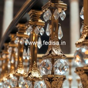 Rich Look Brass Crystal Railings CR-2172