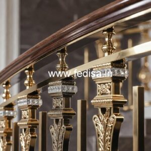 Stylish Staircase Brass Crystal Designs CR-2178