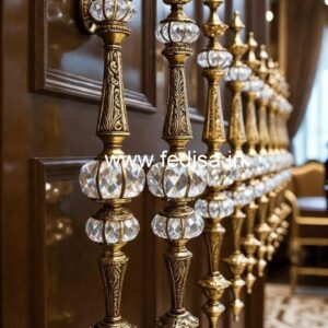 Luxury Home Decor Brass Crystal Railings CR-2184