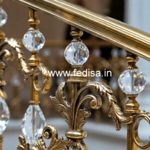 Modern Royal Brass Crystal Railings CR-2185