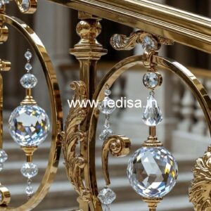 Interior Design Ideas with Brass Crystal Railing CR-2189