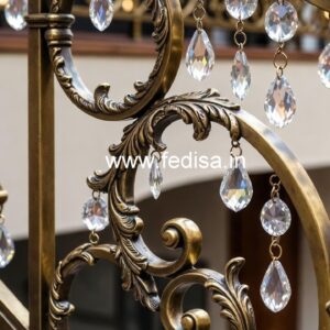 Contemporary Crystal Brass Railing Designs CR-2191