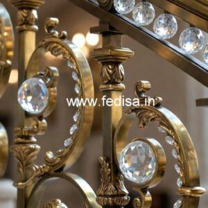 Brass Crystal Railings for Modern Homes CR-2196