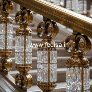 Premium Quality Crystal Brass Railings CR-2212