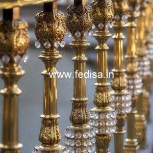 Custom Interior Brass Crystal Railings CR-2221