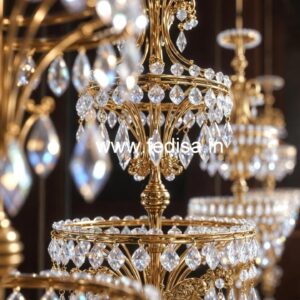 Stylish Brass Crystal Railings for Homes CR-2228