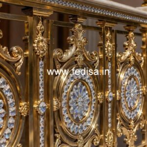 Modern Interior Design with Brass Crystal Railing CR-2250