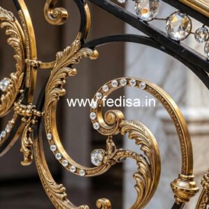 Classic Brass Crystal Staircase Designs CR-2256