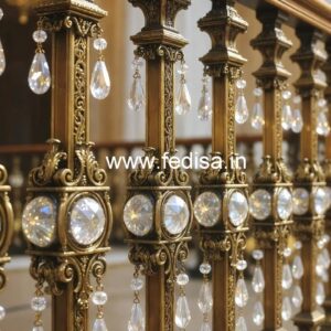 Premium Home Decor Brass Crystal Railings CR-2258