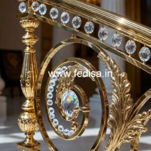 Designer Interior Brass Crystal Railings CR-2263
