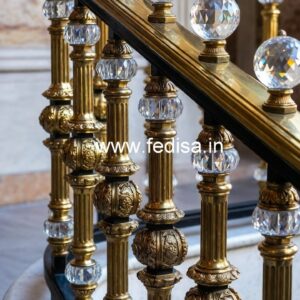 Stylish Brass Crystal Railing Designs CR-2267