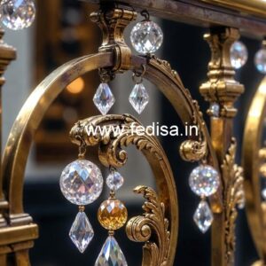 High-End Brass Crystal Railings for Homes CR-2278