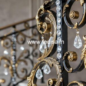 Luxury Brass Crystal Staircase Designs CR-2282