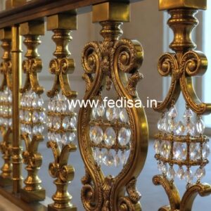 Stylish Brass Crystal Railings for Interiors CR-2287