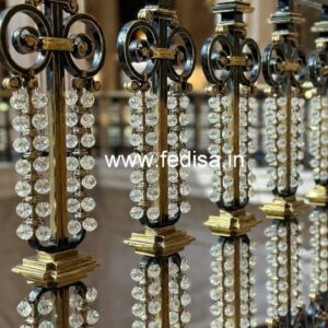 Luxury Brass Crystal Railings for Modern Villas CR-2306