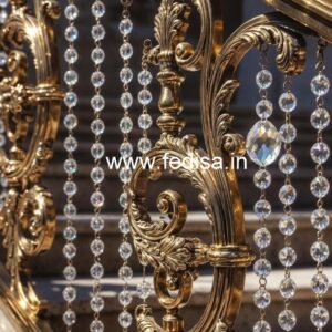 Premium Brass Crystal Railings for Luxury Homes CR-2308