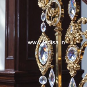Luxury Brass Crystal Railings for Modern Interiors CR-2311