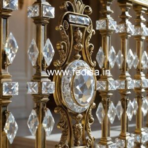 Stylish Brass Crystal Railings for Decor CR-2319