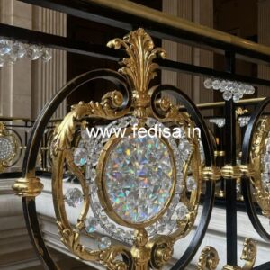 Royal Brass Crystal Stair Railing Inspiration CR-2328