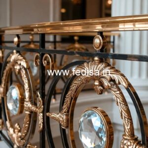 Modern Home Brass Crystal Railing Ideas CR-2346