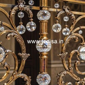 Stylish Brass Crystal Railings for Modern Interiors CR-2350