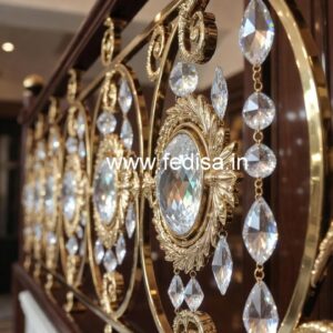 High-End Brass Crystal Railing for Villas CR-2360