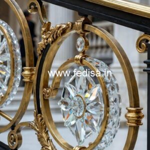 Luxury Brass Crystal Railings for Interior Design CR-2363