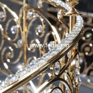 Stylish Brass Crystal Railings for Architecture CR-2364