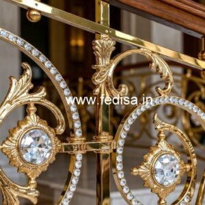 Designer Brass Crystal Railings for Projects CR-2369