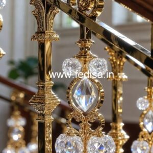 Elegant Brass Crystal Railings for Design CR-2370