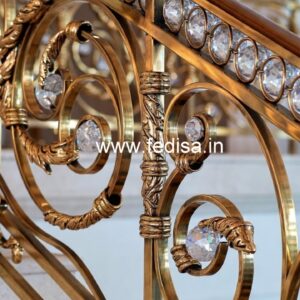 Premium Brass Crystal Railings for Luxury Design CR-2375