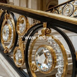 Luxury Brass Crystal Railings for Villas CR-2377